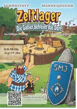 Zeltlager, Jungs, Sommer, Asterix, Obelix, Donaueschingen, Schönstatt, SMJ, 2026